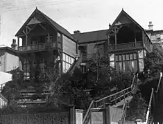 View of a two-storey house