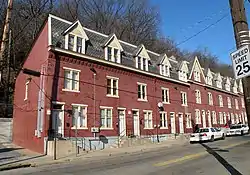 Houses at 2501–2531 Charles Street, built in 1885