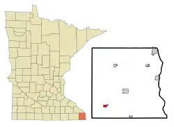 Location of Spring Grove, Minnesota