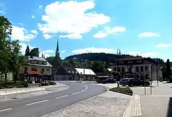 Market square in Hovězí