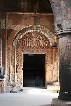 Portal leading into the main church from the gavit