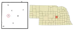 Location of Farwell, Nebraska