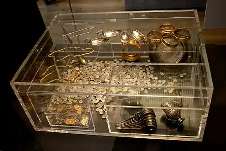 Reconstruction of the chest containing the Hoxne Hoard