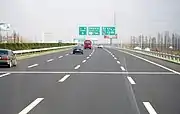Huning Expressway between Shanghai and Suzhou