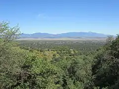 View across the San Rafael Valley towards the Huachuca Mountains.