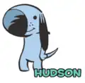 Hudson A well-meaning, but naive Beagle who is close friends with Poncho and Boomer, and often a reluctant pawn in the former's schemes. He inadvertently foiled their plan to get cats banned from their town by stamping out the word 'dogs' with the cat paw print maker Poncho invented. He is usually seen with Poncho and Boomer.