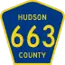 County Route 663 marker