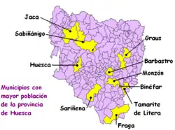 Location of Yosa de Garcipollera