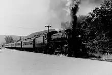 Canadian Pacific 1246 pulling a passenger train in August 1970