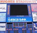 Hughes Stadium scoreboard