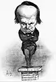 Lithograph of Victor Hugo by Honoré Daumier published 20 July 1849