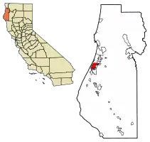 Location within Humboldt County