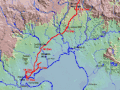 Route of Hume & Hovell expedition 15 to 19 December 1824