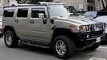 A Hummer H2, popular in the early 2000s but later discontinued, has an estimated fuel economy of 9 miles per gallon, and is often criticized by environmentalist groups for its poor fuel economy.