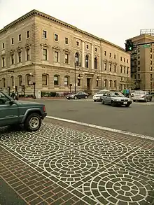 Raised crosswalk in front of the New England Conservatory of Music, 2008