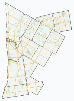 Brussels is located in Huron County