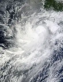 Hurricane Frank off the coast of Mexico on August 25