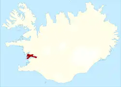 Location of Hvalfjarðarsveit