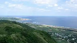 A view of Kikai Island from Hyakunodai hill
