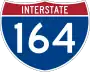 Interstate 164 marker
