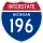 Interstate 196 marker