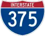 Interstate 375 marker