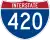 Interstate 420 marker
