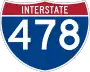 Interstate 478 marker