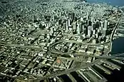 Ramps and interchanges between Bay Bridge, I-80, and the Embarcadero Freeway prior to the 1989 earthquake