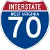 Interstate 70 marker