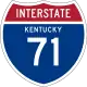 Interstate 71 in Kentucky marker