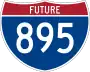 Future Interstate 895 marker