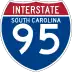 Interstate 95 marker