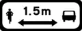 P 071Safe Overtaking of Cyclists 1.5m