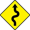 W 053LSeries of Sharp Bends - Left