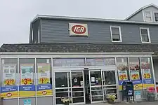 Trenton Marketplace IGA in Trenton, Maine, in Hancock County in June 2014. In July 2020 the store was sold and affiliation changed to Shop&Save/Hannaford.