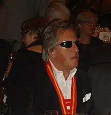 Gilbert Montagné at the 2011 Saint-Vincent Tournante banquet held at the Château du Clos Vougeot in Burgundy