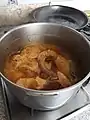 Chicken stew cooking