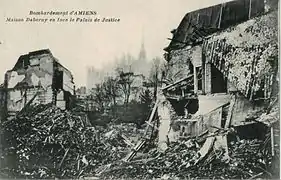 Ruins of Deberny House (opposite the Palais de Justice).