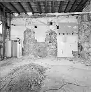 Building III during renovation in 1995