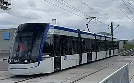 Bombardier Flexity Freedom unit #506 approaches Fairway Station