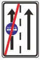 End of bus lane