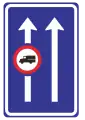 Restrictions in lane