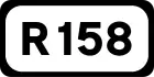R158 road shield}}