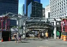 Entrance to the South Ferry–Whitehall Street station