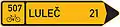 Route indicator for cycles (single destination)