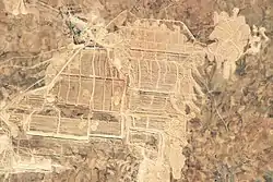 View of Bou Craa phosphate mine from space, taken in 2018