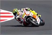 Andrea Iannone, riding his Energy T.I. Ducati Pramac in the 2013 British Grand Prix.