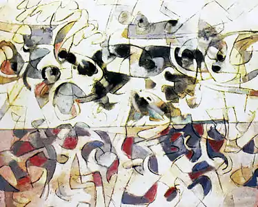 Kodra, The sea, 1968 oil on canvas, 80x100 cm