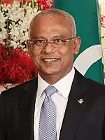  Republic of MaldivesIbrahim Mohamed SolihPresident of the Maldives